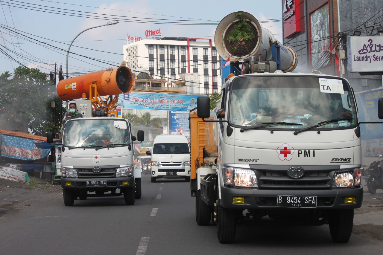 PMI Jember Datangkan Dua Armada Gunner Merespon Tingginya Kasus Positif Covid-19 Jelang Pilkada Serentak