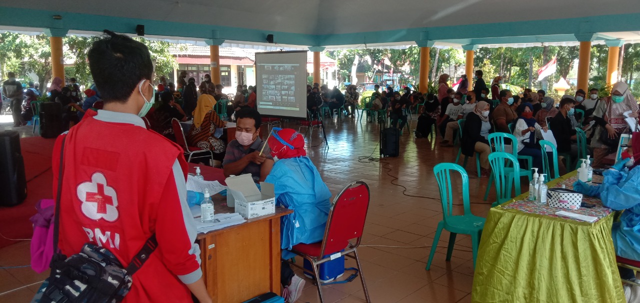 PMI Kab Pasuruan Bantu Pemerintah Laksanakan Vaksinasi Secara Serentak
