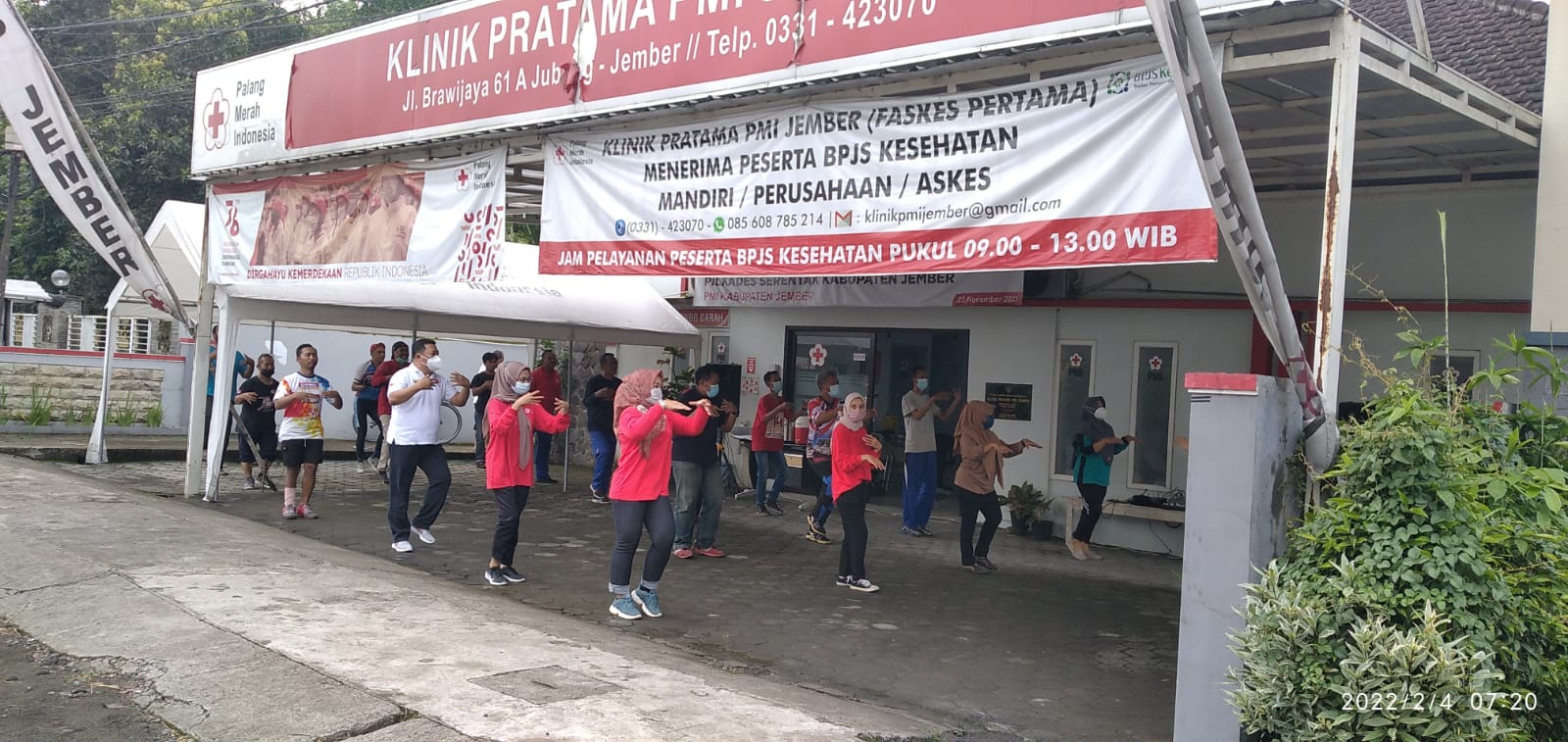 Klinik Pratama PMI Ajak Masyarakat Jaga Kebugaran Senam Agar Terhindar Dari COVID-19