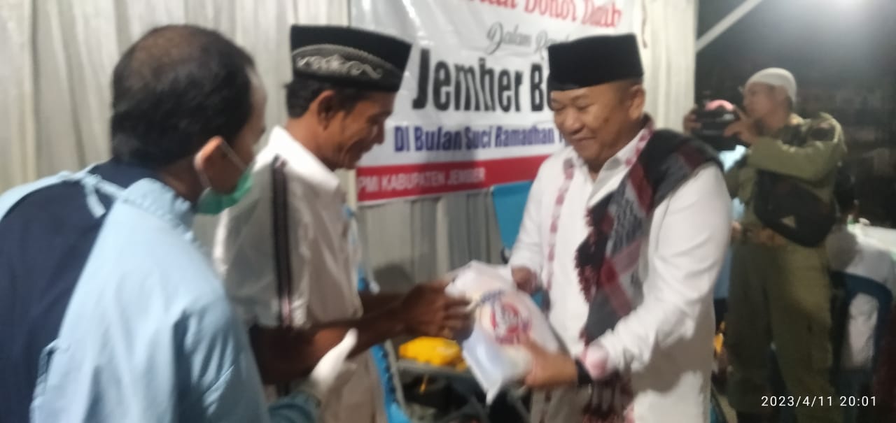 Bupati Jember : Donor Darah Adalah Sedekah Jariyah Yang Luar Biasa