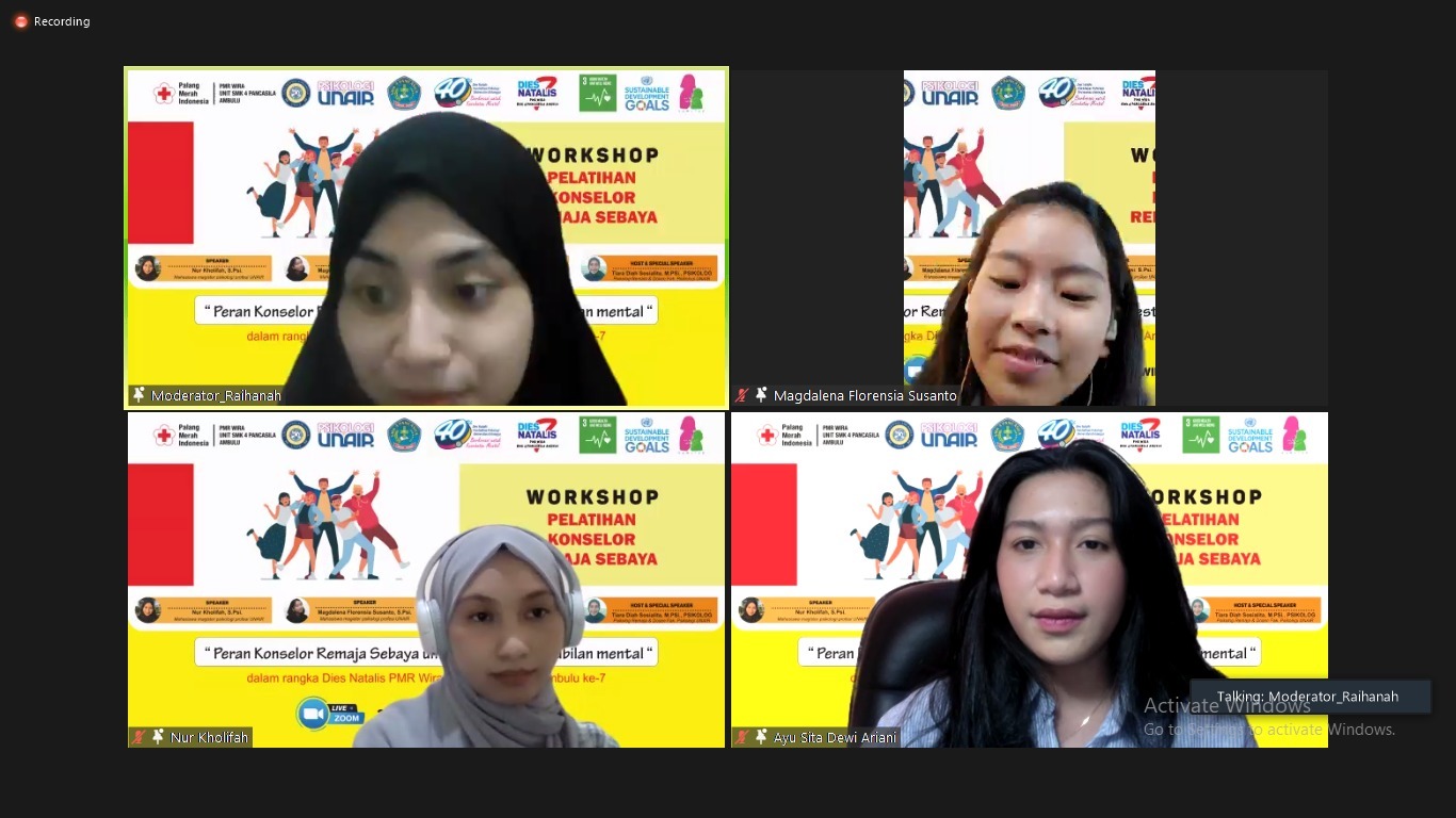 Dari  Workshop Pelatihan Konselor Remaja Sebaya PMR SMK 4 Pancasila, Peserta Banyak Dari Luar Kota Sangat Antusias 