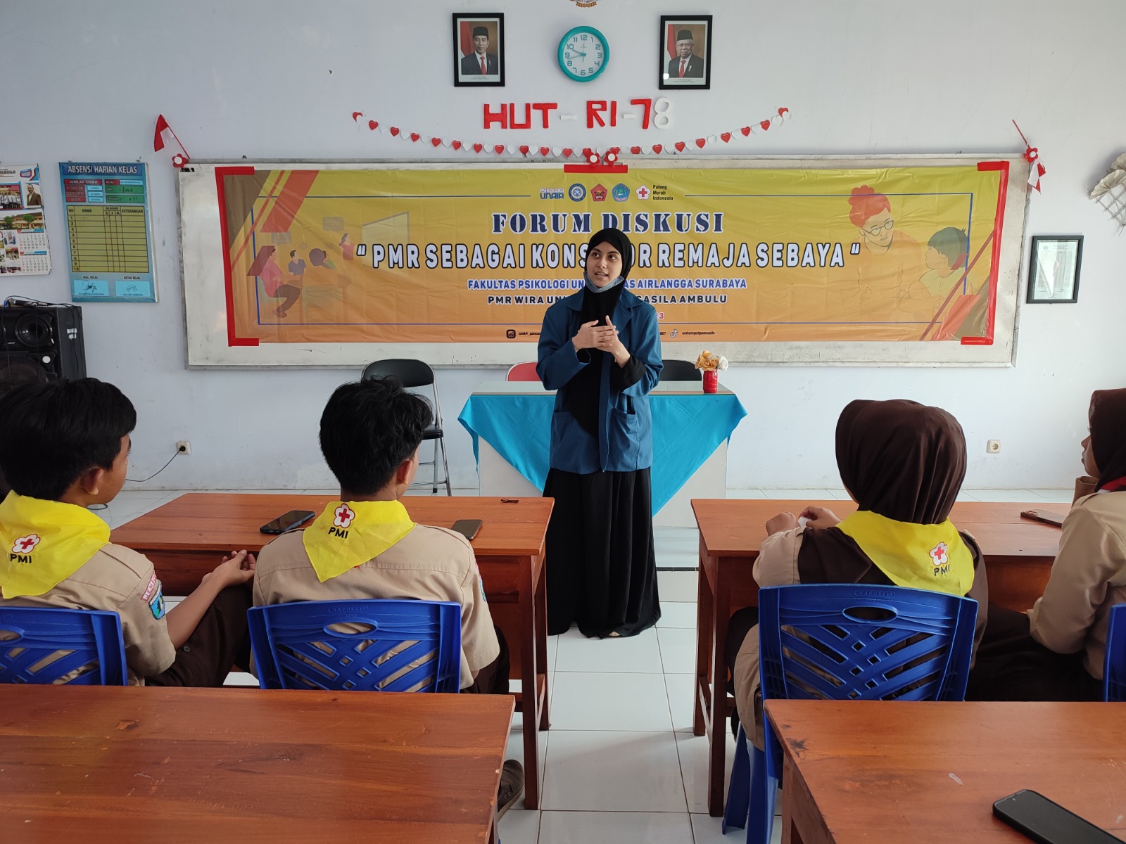 Peringati Hari Kesaktian Pancasila,  PMR Wira SMK 4 Pancasila Ambulu Jember Adakan Gelar Forum Diskusi Tentang Konselor Remaja Sebaya 