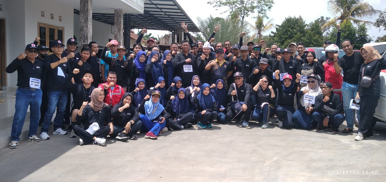 Semarakkan Tajemtra 2023!!,  PMI Jember  Terjunkan Puluhan Relawan Jalan Sekaligus Siapkan Tim Medis 