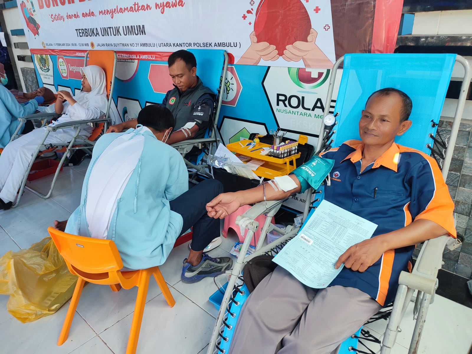 Edukasi Manfaat Donor Darah Sekaligus Sumbang 30 Kantong Darah, PMR Wira SMK  4 Pancasila Ambulu Jember
