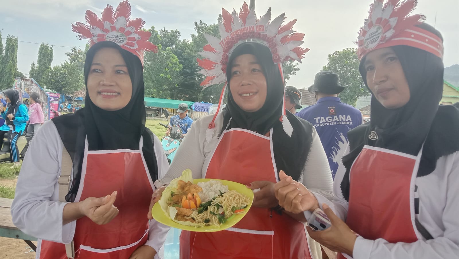 Tingkatkan Kesiapsiagaan, Sibat Puger Kulon Gelar Jalan Sehat Dan Lomba Dapur Umum