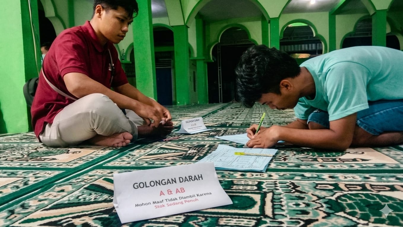 Stok Golongan A Dan AB Melimpah, PMI Jember Batasi Pendonor Di Tempurejo