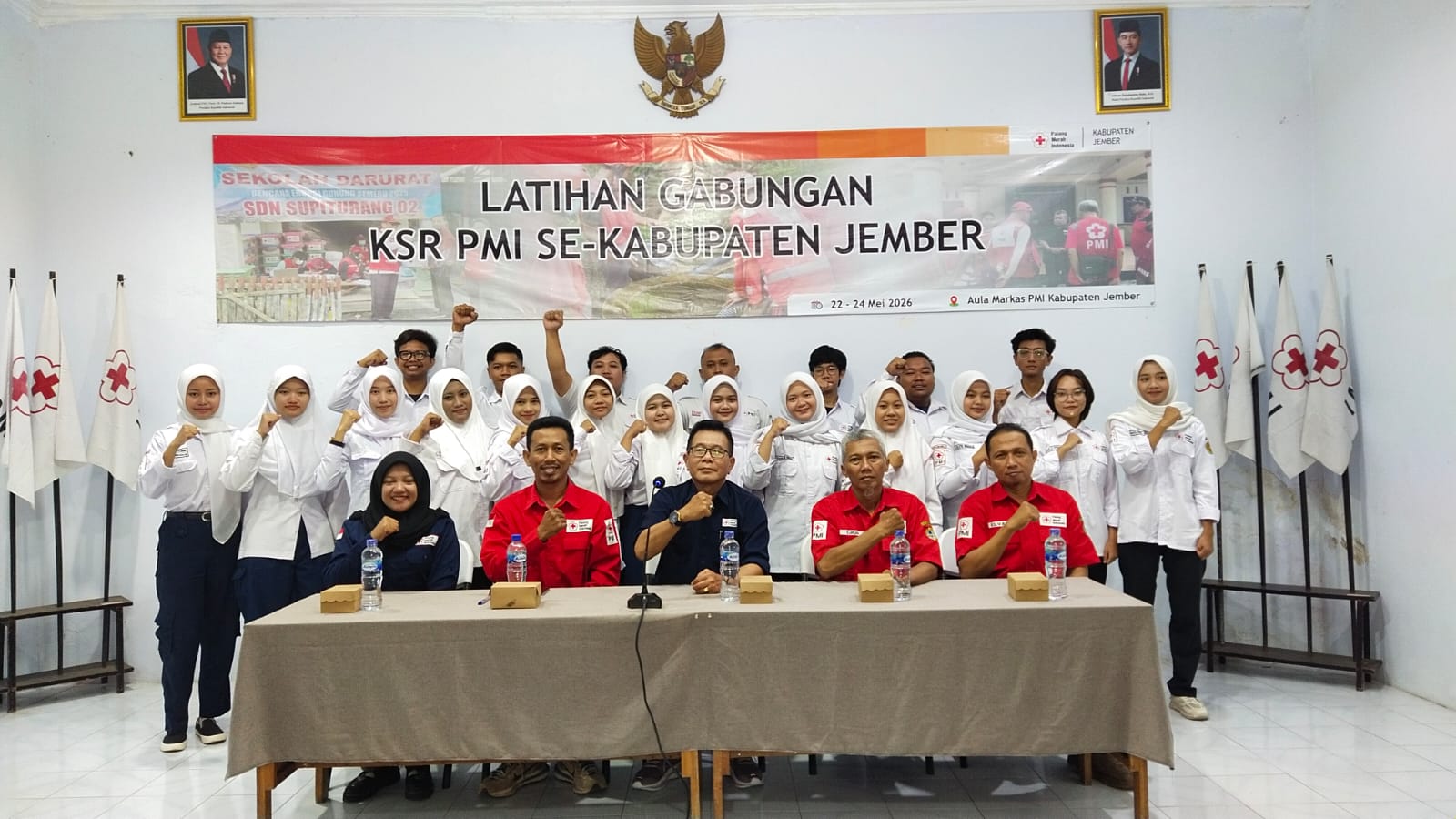 Tingkatkan Kesiapsiagaan Relawan, PMI Jember Gelar Latihan Gabungan