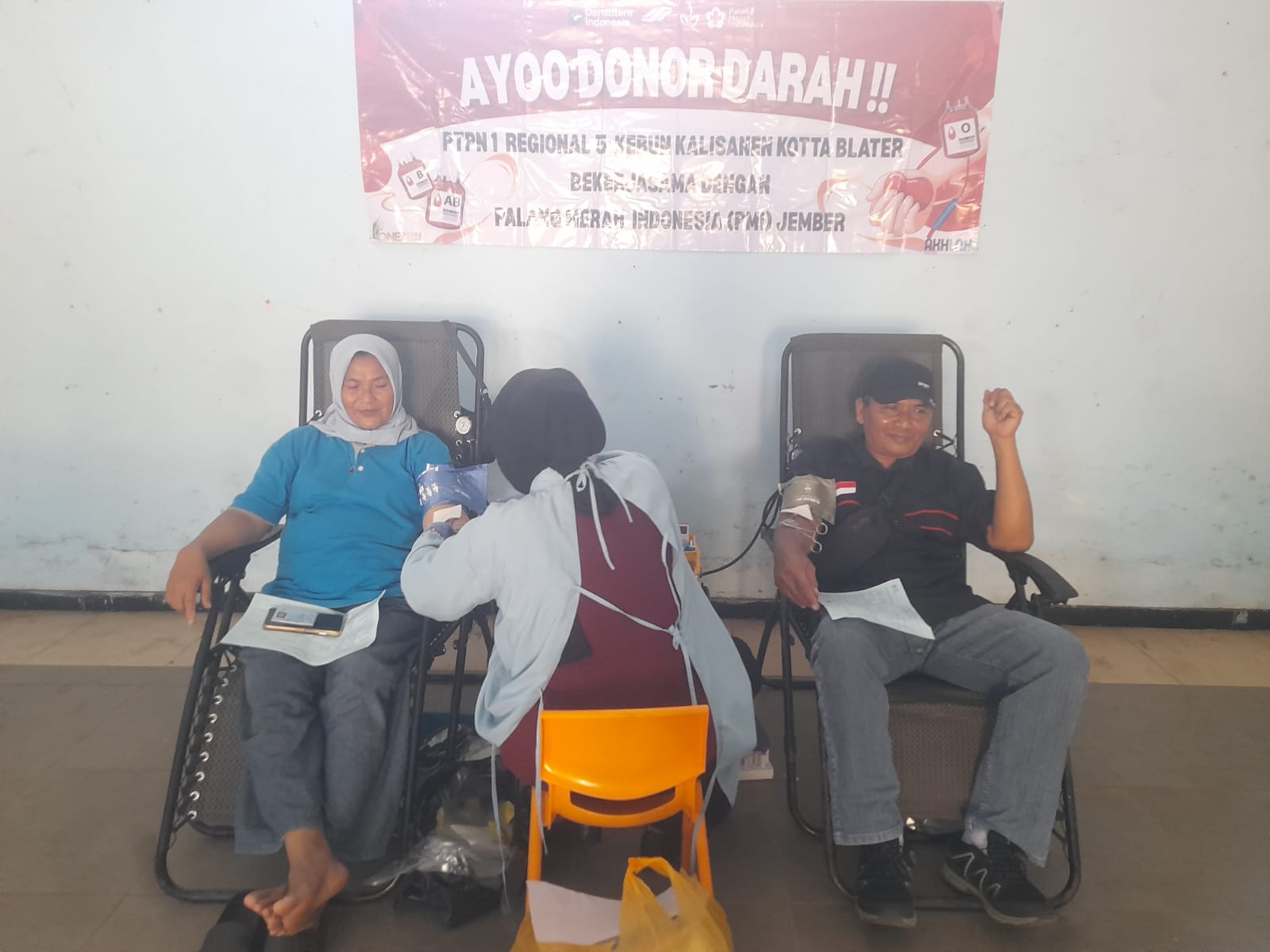 Sedekah Terus Mengalir, Kali Ini Giliran PTPN I Regional 5 Unit Kota Blater Kalisanen Sumbang Puluhan Kantong Darah