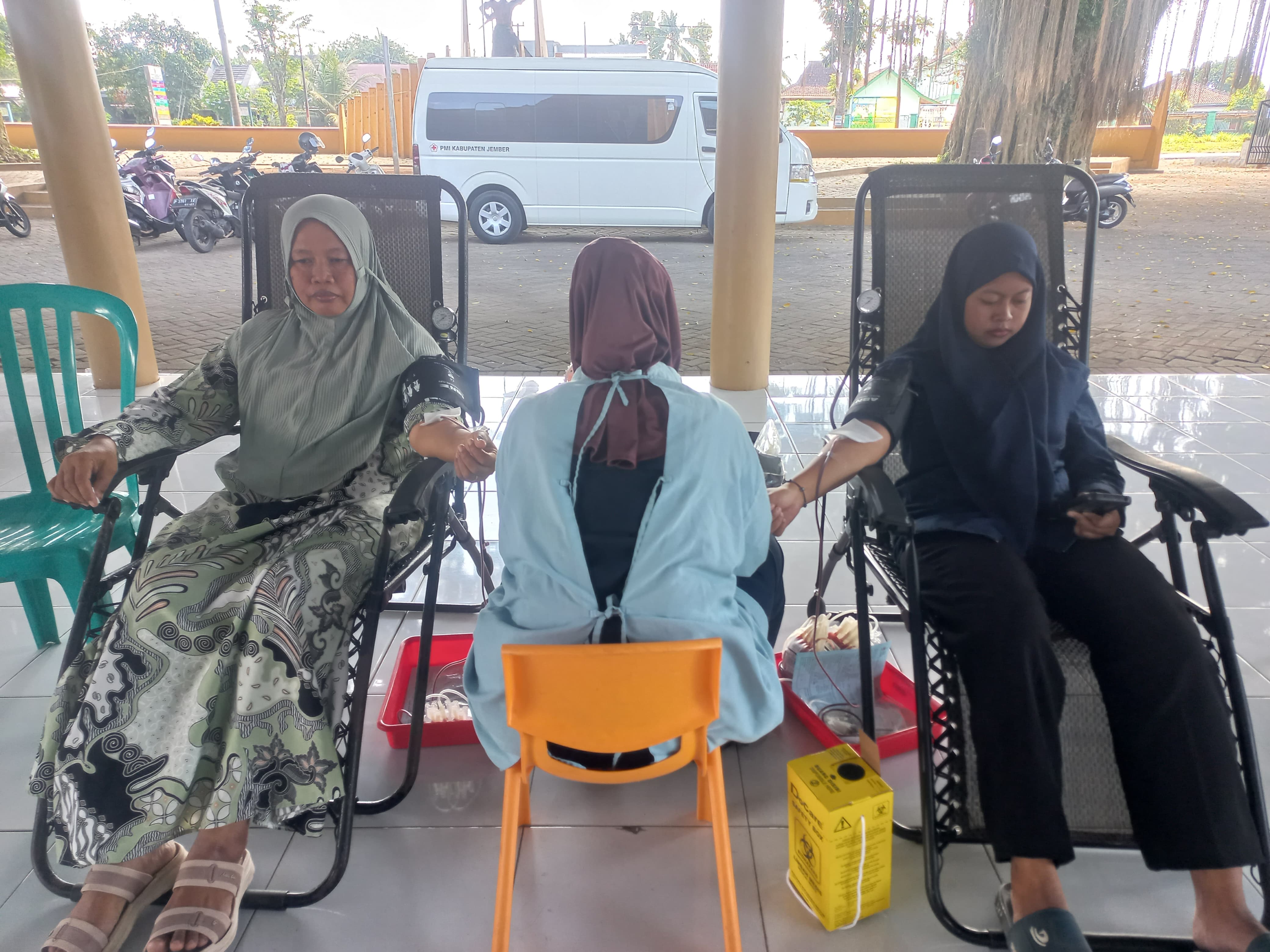 Digerakkan Pemdes, Donor Darah Desa Sidomekar Himpun 58 Kantong Darah