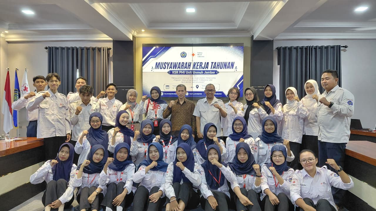 Sinergi Kemanusiaan!!, KSR PMI Unit Unmuh Jember Rancang Program Adaptif Dan Profesional Lewat Muskerta XIX