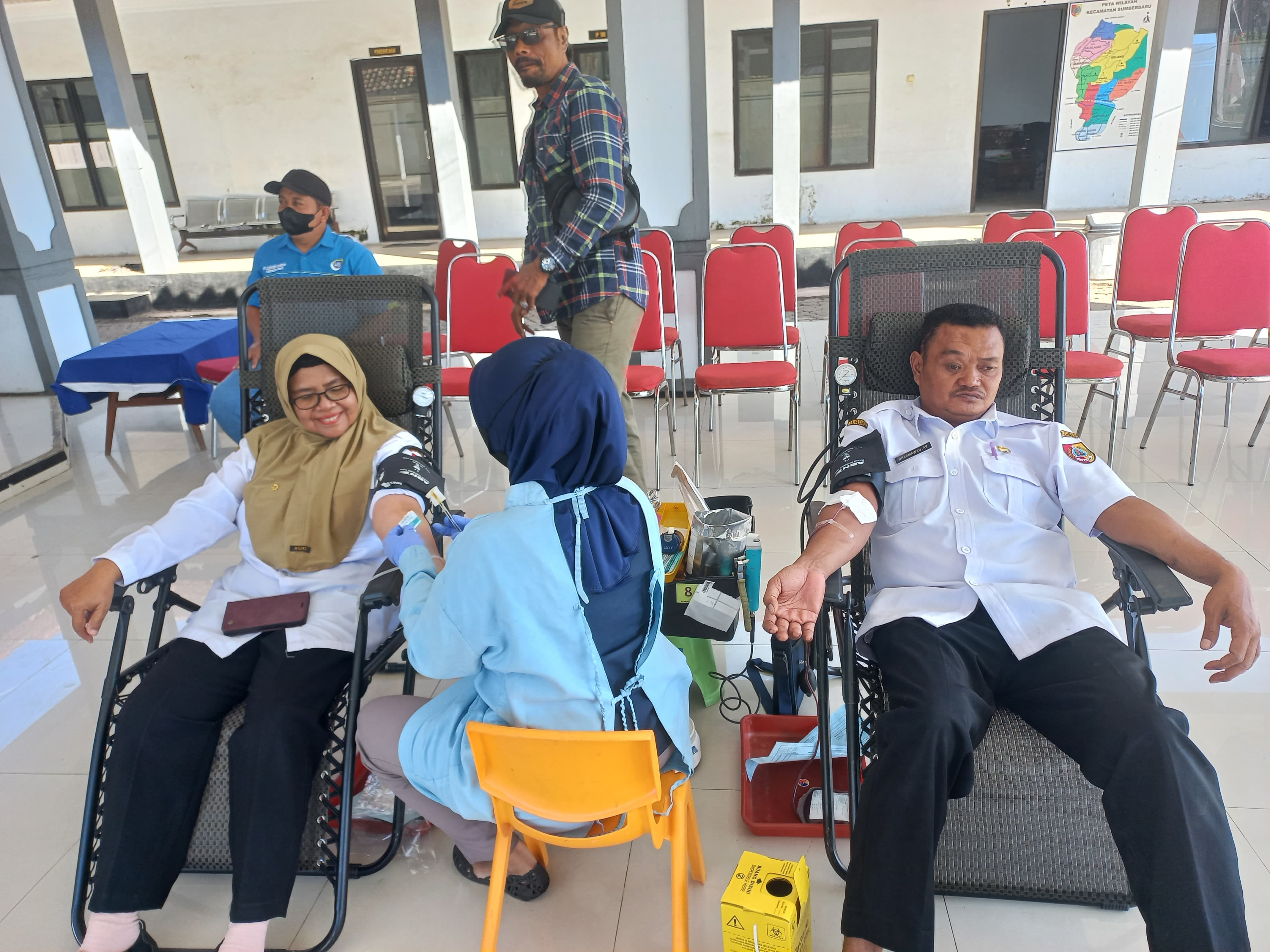 PMI Kecamatan Sumberbaru Sukses Sumbang 24 Kantong Darah