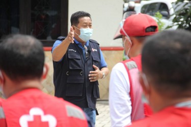 RELAWAN PMI JEMBER SIAP DIBERANGKATKAN KE LOKASI BENCANA NTT