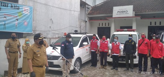 CEGAH PENYEBARAN VIRUS MENINGKAT, PMI TERJUNKAN 3 GUNNER