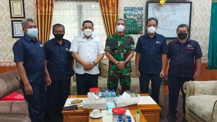 Perkuat Sinergitas, Dandim 0824 Terima Silaturahmi Ketua PMI Kabupaten Jember