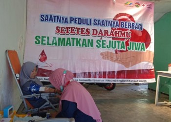 Donor Darah Meriahkan HUT Kemerdekaan RI, Warga Kebun PTPN XII Silosanen Sumbang 29 Kantong Darah 