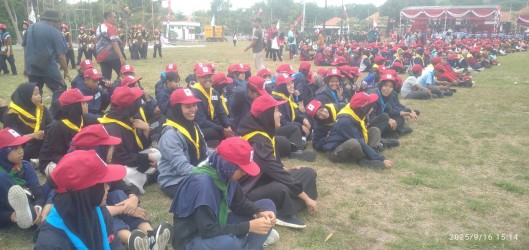 Kontingen JUMBARA  PMI Kabupaten Jember Tiba Di Gresik, Langsung Jalani Gladi Kotor Pembukaan JUMBARA X PMI Provinsi Jawa Timur