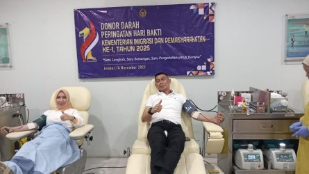 Peringati Hari Bakti Imigrasi Dan Pemasyarakatan Ke - I, Bapas, Lapas Dan Kantor Imigrasi Jember Kompak Donor Darah 