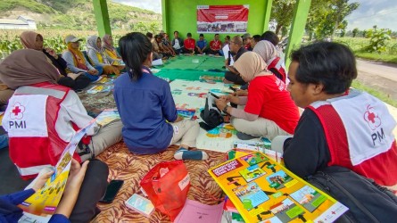 Sosialisasi Kesiapsiagaan Dan Resiko Pengurangan Bencana, 20 SIBAT Desa Puger Wetan Dilatih Oleh PMI Dan JRCS