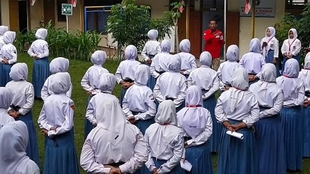 SMKN 6 Jember Gelar Diklat PMR Wira, Berkat Simulasi PP, Peserta Diklat Mencapai 48 Pelajar