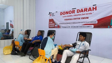 PMR SMK 4 Pancasila Sukses Gelar Donor Darah, Hasilnya Lampaui Target