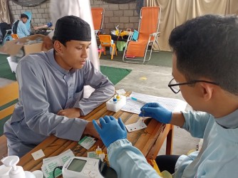 Dukung Gerakan Santri Berdonor, Puluhan Santri PP Mahad Assalafy Jember Sumbang 57 Kantong Darah