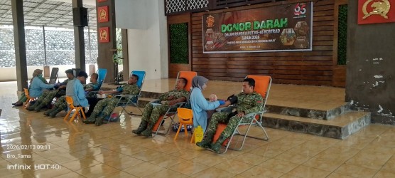 Sinergi Kemanusiaan, Brigif 9 Jember Gelar Aksi Donor Darah, Puluhan Kantong Berhasil Terkumpul