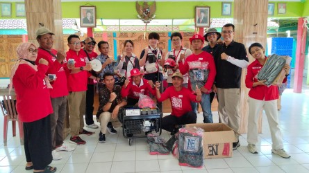 Suport SIBAT Puger Wetan, JRCS Jepang Serahkan Peralatan Tanggap Darurat Bencana