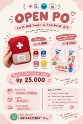 Kembangkan Jiwa Entrepreneur, KSR PMI Unit Polije Jual First Aid Pouch Dan Bearbrick DIY